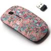 2.4G Wireless Mouse with Cute Pattern Design for All Laptops and Desktops with Nano Receiver - Christmas Deers view 1
