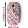 2.4G Wireless Mouse with Cute Pattern Design for All Laptops and Desktops with Nano Receiver - Christmas Deers view 2