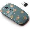 2.4G Wireless Mouse with Cute Pattern Design for All Laptops and Desktops with Nano Receiver - Animal Wildlife Cute Teddy view 1