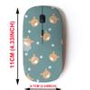2.4G Wireless Mouse with Cute Pattern Design for All Laptops and Desktops with Nano Receiver - Animal Wildlife Cute Teddy view 2