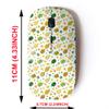 2.4G Wireless Mouse with Cute Pattern Design for All Laptops and Desktops with Nano Receiver - Beetles Flowers view 2