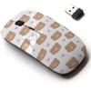 2.4G Wireless Mouse with Cute Pattern Design for All Laptops and Desktops with Nano Receiver - Bear idea Textiles view 1