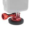 FEICHAO D43mm Rubberized Magnet Suction Cup Tripod Mount Adapter Compatible with Insta360 ONE R/Gopro Action Camera (Red) view 2