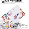 for Kindle fire HD 8 Case, Case for Amazon Fire HD 8 Tablet (8th/7th/6th Generation, 2018/2017/2016 Release), Funut Premium PU Leather Folio Smart Cover with Auto Wake/Sleep, Cute Bird view 2
