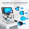 7" LCD Digital Microscope 1200X,Leipan 12MP Coin Microscope with Screen for Adults,1080P Coin Magnifier with 12pcs Slides,Wired Remote,2 Side Lights,Windows/Mac OS Compatible view 2