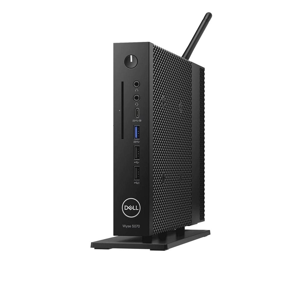 Dell Wyse 5070 Thin Client Desktop | Pentium Silver - J5005-16GB SSD Hard Drive - 4GB RAM | 4 cores @ 2.8 GHz ThinOS Black (Renewed)