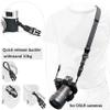 Camera Neck Strap,Soft Binocular Should Strap with Quick Release Buckle,Neoprene Padding Digital Camera Lanyard Belt Strap,Mirrorless or Dslr Slr Camera Strap for Women Men Photographers,Black,56 Inch view 4