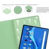 QYiD Keyboard Case for Lenovo Tab M10 FHD Plus 10.3 Inch (TB-X606F / TB-X606X), Slim Shell Keyboard Case Cute Round Key 7 Color Backlight Keyboard & Mouse for Lenovo Tab M10 Plus 10.3", Green view 3