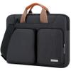 Lacdo 17 17.3 Inch Laptop Bag Women Men Sleeve Case for Dell/HP Envy/ASUS/Acer/Lenovo/LG/Razer Blade Pro 17/MacBook Pro 17, Computer Shoulder Messenger Bag Business Briefcase with Shoulder Strap,Black view 1