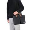 Lacdo 17 17.3 Inch Laptop Bag Women Men Sleeve Case for Dell/HP Envy/ASUS/Acer/Lenovo/LG/Razer Blade Pro 17/MacBook Pro 17, Computer Shoulder Messenger Bag Business Briefcase with Shoulder Strap,Black view 2