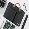 Lacdo 17 17.3 Inch Laptop Bag Women Men Sleeve Case for Dell/HP Envy/ASUS/Acer/Lenovo/LG/Razer Blade Pro 17/MacBook Pro 17, Computer Shoulder Messenger Bag Business Briefcase with Shoulder Strap,Black view 3