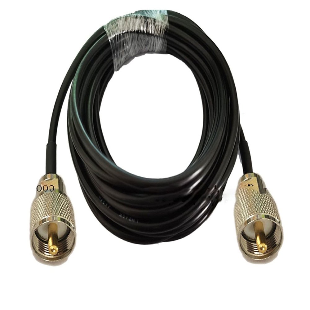 S-MOOTHLY Hengliang Store Long UHF PL259 Male to Long UHF PL259 LMR195 for Car Mobile Antenna Coax Cable 50cm 1/2/3/5/10/15/20/30m (Color : 1m)