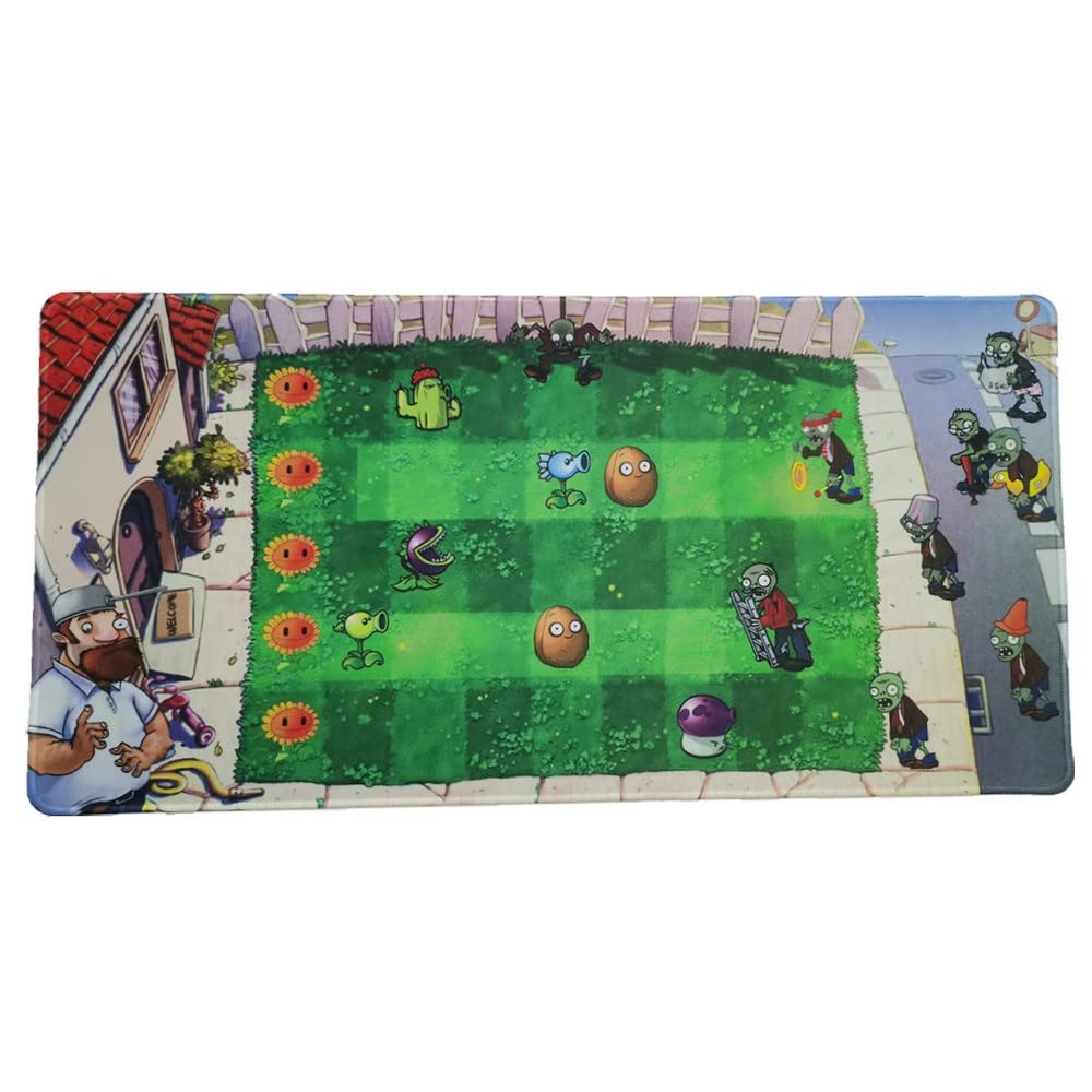 Plants Battle Map Toy PVC Zombies Game Plan Mat Plush Figures Scene Map PVZ Toys Mouse Pad