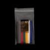 105 x Re-useable Hook and Loop 15cm (5.9inches) Colored Strips, 15pcs of each in Black, Blue, Grey, Green, Red, Yellow and White view 3