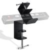 CLOOLC Desk Clamp for Power Strip - Removable Power Strip Holder for Desk Edge - Sturdy Table Clamp - Desk Mount for Power Strip - Fits 1.96" to 2.55" Width - Black view 1