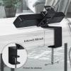 CLOOLC Desk Clamp for Power Strip - Removable Power Strip Holder for Desk Edge - Sturdy Table Clamp - Desk Mount for Power Strip - Fits 1.96" to 2.55" Width - Black view 3
