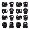 Juvielich 100Pcs Cable Hose Snap Bushing Grommet 10mm Mounted Dia Locking Snap Bushing Grommet,SK-10 Black view 1