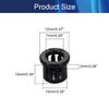 Juvielich 100Pcs Cable Hose Snap Bushing Grommet 10mm Mounted Dia Locking Snap Bushing Grommet,SK-10 Black view 2