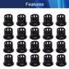 Juvielich 100Pcs Cable Hose Snap Bushing Grommet 10mm Mounted Dia Locking Snap Bushing Grommet,SK-10 Black view 3