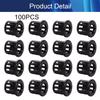 Juvielich 100Pcs Cable Hose Snap Bushing Grommet 10mm Mounted Dia Locking Snap Bushing Grommet,SK-10 Black view 4