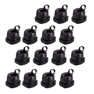 Juvielich 60Pcs Round Cable Wire Strain Relief Bush Grommet 6N-4 Strain Relief Bushing Electric Cable Protection Cord Buckle