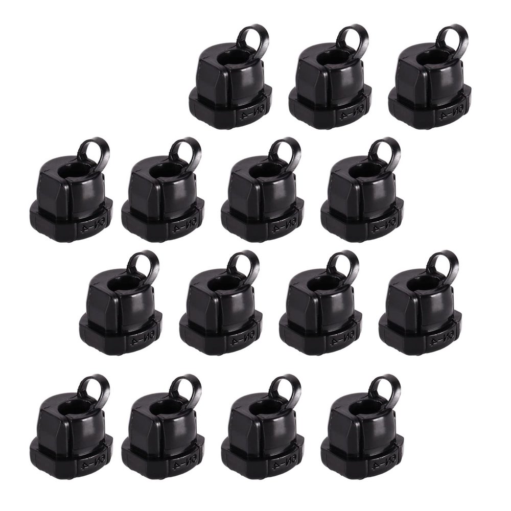 Juvielich 60Pcs Round Cable Wire Strain Relief Bush Grommet 6N-4 Strain Relief Bushing Electric Cable Protection Cord Buckle