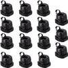 Juvielich Round Cable Wire Strain Relief Bush Grommet Round Strain Relief Bushing Electric Cable Protection Cord Buckle 6N-4 15 Pcs view 1