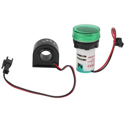 Voltage Current Indicator Digital Mini Voltmeter Tester Volt Monitor Display Indicator AC50500V 0100A(Green)