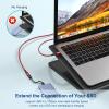 Besgoods USB C Extension Cable, 3ft USB 3.2 10Gbps Data Transfer Male to Female USB-C Extender 4K Video Audio Output Compatible with iPhone 17,PD Docking Station,MacBook,Switch,Dell XPS,SSD2Pack,Red view 3
