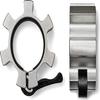 Barbell Clamp,Olympic Barbell Clamps,Aluminium Alloy Barbell Clips,Quick Release Weight Bar Clamps Dumbbell Locking Spin Clip 2 inch for Weightlifting, Olympic Lifts and Strength Training ,1 Pair view 4