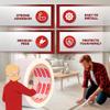XFasten Double-Sided Carpet Tape for Area Rugs, 2 Inch x 10 Yards (30 Ft), 1-Inch Core Heavy Duty Grippy Residue-Free Silicone Adhesive Keeps Rugs in Place on Hardwood, Laminate and Tile Floors view 2
