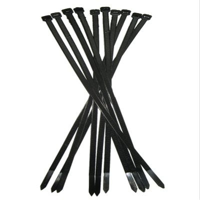 100 PC 15" x 3/16" Black Cable Ties