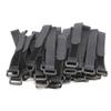 Elantek 25pcs Black Reusable Fastening Cable Straps, Hook and Loop Cable Tie Down Straps 0.8" x 6" view 1