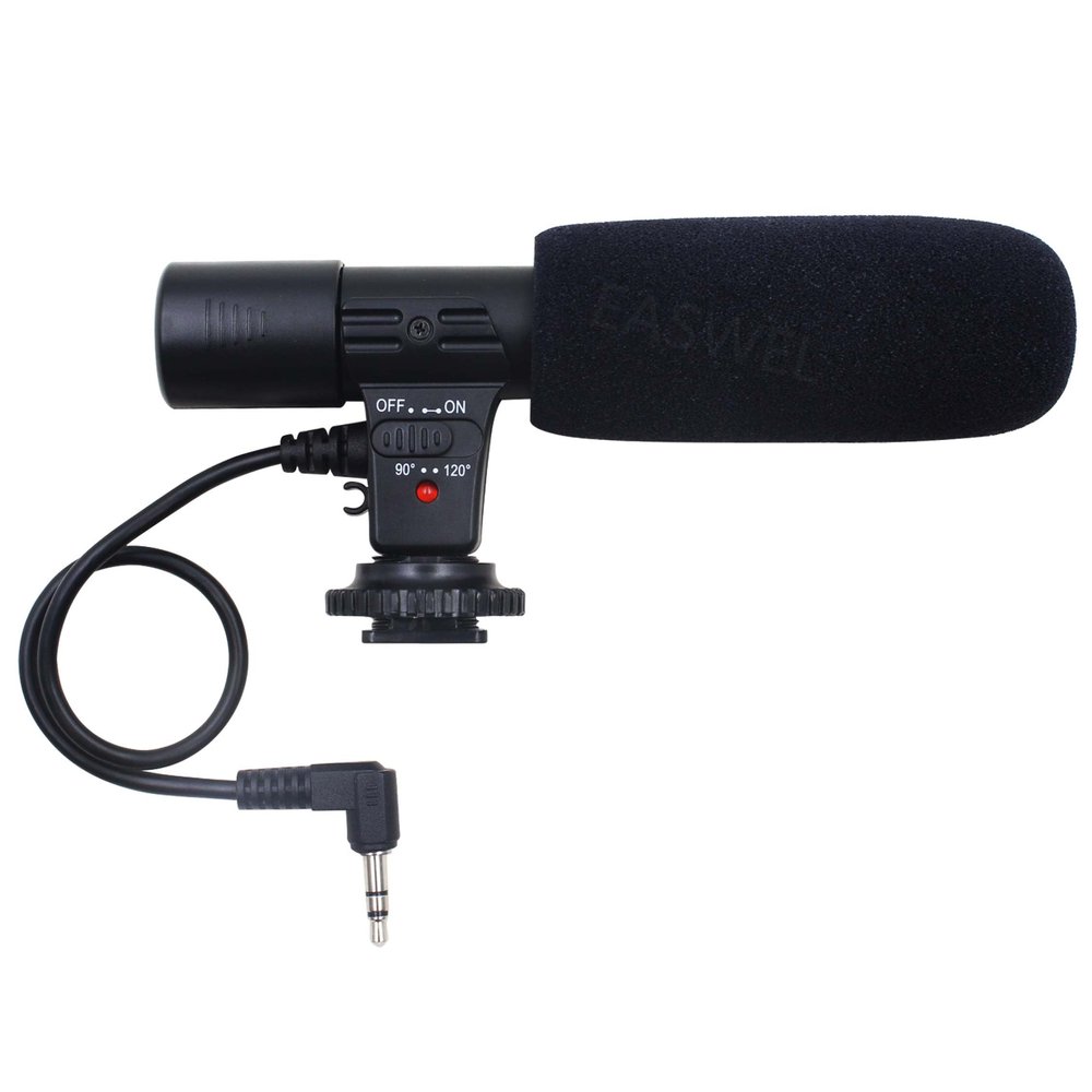 EASWEL 3.5mm DV Stereo Microphone Mic for Canon DSLR Camera EOS 1D Mark IV 5D Mark II