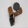 BolinUS ZV-E10 Case, Handmade PU Leather Half Camera Case Bag Cover Bottom Opening Version for Sony ZV-E10 ZVE10 With Hand Strap (Brown) view 3