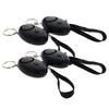 Heyiarbeit Safe Sound Personal Alarm 4 Pack 120DB Personal Security Alarm Keychain with LED Lights, Emergency Safety Alarm for Women, Men, Children, Elderly Black view 1
