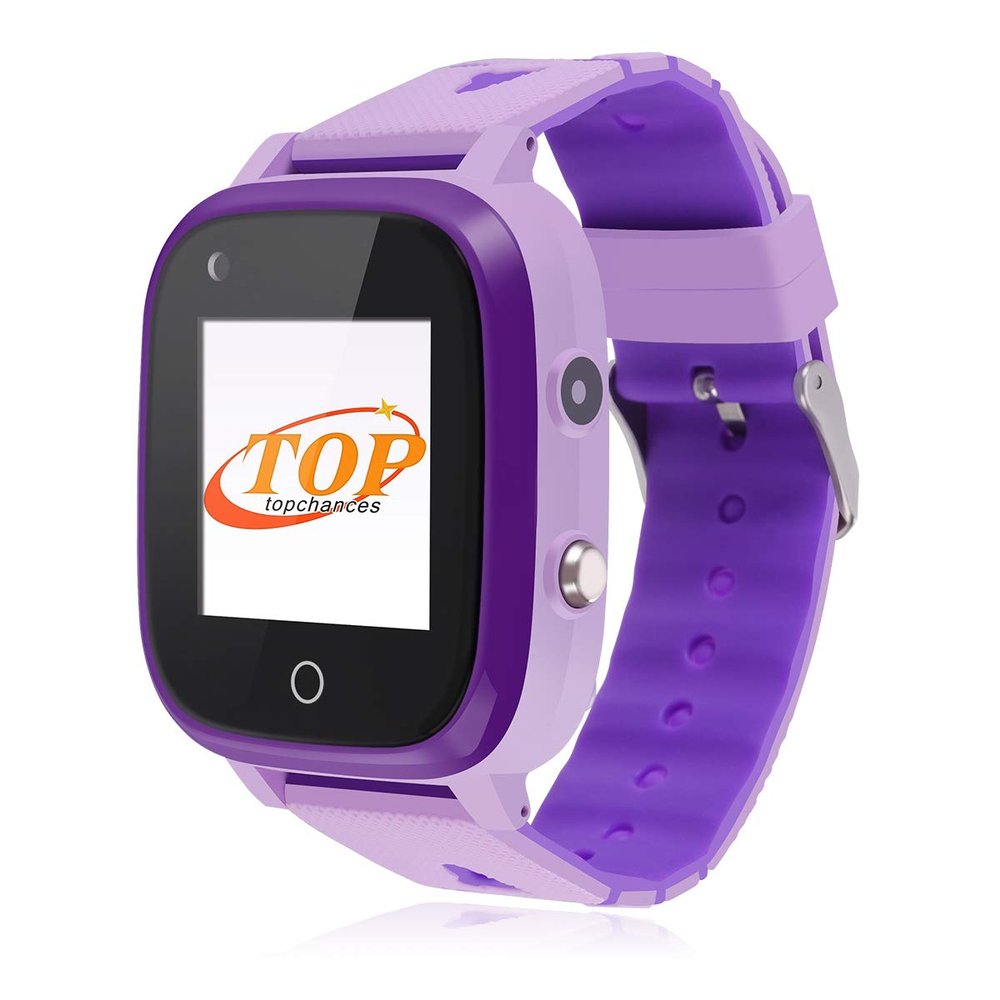 MIFXIN 4G Smart Watch Phone GPS Tracker Kids Smartwatch with Two-Way Call Camera SOS Anti-Lost IP67 Waterproof WiFi Touch Screen Watch for Boys Girls Children Birthday Gift (Purple)