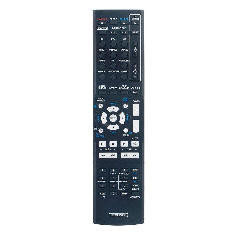 Allimity AXD7690 Replaced Remote Control fit for Pioneer AV Receiver HTP-072 VSX-324-K-P VSX-5231 VSX-523-K VSX-524-K