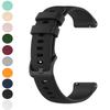 FitTurn 18mm 19mm 20mm 22mm Width Colorful Silicone Quick Release Wristband Replacement Sports Straps Bracelet Watch Band Strap with Quick Release Pins for Smartwatch (22mm, Black) view 3
