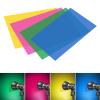 Andoer Pack of 9 30 x 20 cm Colour Film Gel Colour Filter Transparent Colour Film Film for Studio Photography Strobe Flash LED Light Headlight (Blue) view 3