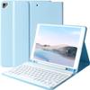 BAIBAO iPad 9th Generation Case with Keyboard 10.2 Inch - Detachable Slim Cover with Pencil Holder, Compatible with iPad 8th/7th Gen, Pro 10.5, Air 3rd (Blue) view 1