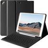 BAIBAO iPad 9th Generation Case with Keyboard 10.2 Inch - Detachable Slim Cover with Pencil Holder, Compatible with iPad 8th/7th Gen, Pro 10.5, Air 3rd (Black) view 1