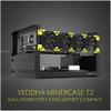6/8 GPU Aluminum Stackable Open Air Mining Computer Frame Rig Ethereum Veddha (6GPU-T2) view 1
