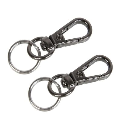 Foto&Tech Small Quick Release Adapter Clip for Camera with Round Lugs for Camera Strap, 33lb Breaking Force (1 Set, Gray)