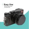 Foto&Tech Small Quick Release Adapter Clip for Camera with Round Lugs for Camera Strap, 33lb Breaking Force (1 Set, Gray) view 4