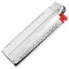 Alltribes Native American Turquoise Coral Stamped Silver Lighter Case Cover Sterling Leaf and Flower Design on Silver Housing 0100 view 4
