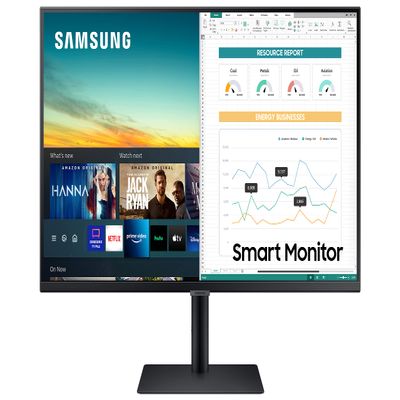 SAMSUNG M5 Series 32-Inch FHD 1080p Smart Monitor & Streaming TV (Tuner-Free), Netflix, HBO, Prime Video, & More, Apple Airplay, Height Adjustable Stand, Built-in Speakers (LS32AM502HNXZA)