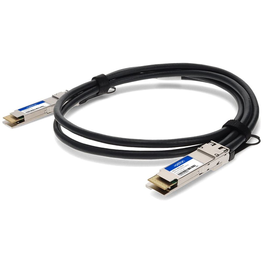 Arista Networks CAB-D-D- 400G-2M Compatible TAA Compliant 400GBase-CU QSFP-DD to QSFP-DD PAM-4 Direct Attach Cable (Passive Twinax, 2m)