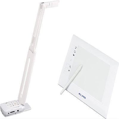 Elmo 1450-17 Model MX-P3 Visual Presenter and CRA-2 Wireless Tablet Bundle, 16x Zoom in True 4K Ultra HD, HDMI/RGB/USB 3.0 Outputs, PC-Free Operation