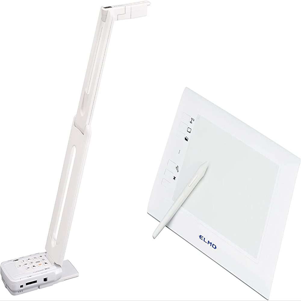 Elmo 1450-17 Model MX-P3 Visual Presenter and CRA-2 Wireless Tablet Bundle, 16x Zoom in True 4K Ultra HD, HDMI/RGB/USB 3.0 Outputs, PC-Free Operation